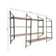 HANAH HOME Zidna polica Raffy7, braon/crna - 379VLV1813
