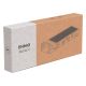 USB razdelnik ENNIO od bambusa sa držačem za telefon – Type-C ulaz, 2x USB + Type-C, svetleći logo - EP3258718