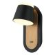 FORMA LED zidna lampa F2077-8Z BK+WD, crna/braon - EP2993429
