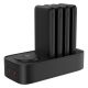 Stanica za punjenje REVOLUTION – 4 odvojive pomoćne baterije 10.000 mAh, 3u1 bežično, GaN 65W punjač - EP3259055