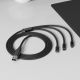 USB kabl FLET 6u1 60W – Micro-USB, Lightning i Type-C, PD, najlon 1,2 m, crni - EP3258926