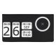 Večiti stoni kalendar INTEGRAL sa bežičnim punjačem 15W – magnetni, Qi, reciklirana eko koža, crni - EP3258712