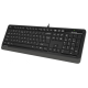 A4 TECH A4-FK10 GREY A4Tech Fstyler sleek Multimedia comfort tastatura, FN funkcije, vodootp. YU-LAYOUT, USB - TAS00960