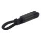 Mini USB kabl FELIX 2u1 60W – 21 cm, dodatak za kačenje, PD, crni - EP3258929