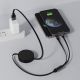 USB kabl MAX 2u1 sa dva Type-C izlaza 2x100W – IC čip, PD, aluminijum, crni - EP3259001