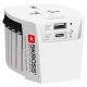 Putni multiadapter SKROSS MUV USB 30W – Euro, UK, USA, Australija, USB-C i USB-A, beli - EP3258706