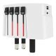 Putni multiadapter SKROSS World USB 45W PD, USB-C 45W i USB-A, beli - EP3258703