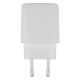 Zidni punjač FLUX 20W GaN – USB-C 20W i USB-A, dva uređaja istovremeno, beli - EP3258953