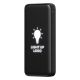 Pomoćna baterija ODIN 10 PLUS 10.000 mAh sa ugrađenim kablovima – Type-C, Lightning i USB-A, crna - EP3259028