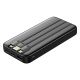 Pomoćna baterija ODIN 10 PLUS 10.000 mAh sa ugrađenim kablovima – Type-C, Lightning i USB-A, crna - EP3259028