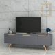 HANAH HOME TV komoda Prag, antracit - 382NRC1104