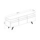 HANAH HOME TV komoda Berlin 150, antracit - 382NRC1109