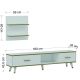 HANAH HOME TV komoda Aren, bela - 382NRC1118