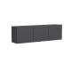 HANAH HOME TV komoda, antracit - 382NRC1125