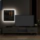HANAH HOME TV komoda Aren, antracit - 382NRC1126