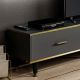 HANAH HOME TV komoda Aren, antracit - 382NRC1126