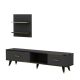 HANAH HOME TV komoda Aren, antracit - 382NRC1126