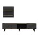 HANAH HOME TV komoda Aren, antracit - 382NRC1126