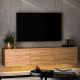 HANAH HOME TV komoda Neon Illuminated, braon - 382NRC1128