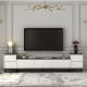 HANAH HOME TV komoda Imaj, bela/mermer crna - 382NRC1136