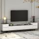 HANAH HOME TV komoda Imaj, bela/mermer crna - 382NRC1136
