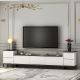 HANAH HOME TV komoda Imaj, bela/mermer crna - 382NRC1136