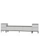 HANAH HOME TV komoda Imaj, bela/mermer crna - 382NRC1136