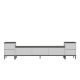 HANAH HOME TV komoda Imaj, bela/mermer crna - 382NRC1136