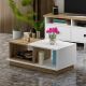 HANAH HOME Klub sto Viyana, svetlobraon/bela - 382NRC1205
