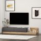 HANAH HOME TV komoda Major, antracit/braon - 382NRC1528
