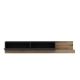 HANAH HOME TV komoda Major, antracit/braon - 382NRC1528