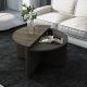 HANAH HOME Set klub stolova Dolunay 2/1, braon/antracit - EP3057455