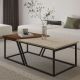 HANAH HOME  Set klub stolova Verona P0024623 2/1, braon/mermerna krem - EP3057464