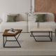 HANAH HOME  Set klub stolova Verona P0024623 2/1, braon/mermerna krem - EP3057464