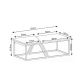 HANAH HOME  Set klub stolova Verona P0024623 2/1, braon/mermerna krem - EP3057464