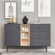 HANAH HOME Komoda Naturel, antracit - 382NRC1601