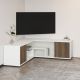 HANAH HOME TV komoda Rosa, bela/braon - EP3057503
