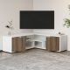 HANAH HOME TV komoda Rosa, bela/braon - EP3057503