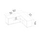 HANAH HOME TV komoda Rosa, bela/braon - EP3057503
