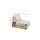 ATELIER DEL SOFA Fotelja na razvlačenje Fold Teddy, krem - 383EVN1101