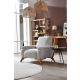 ATELIER DEL SOFA Fotelja Zena, svetlo siva - 383EVN1253