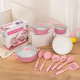 Kuhinjski set od 13 delova, roze - EP3305307