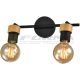 FORMA Spot lampa 2xE27 FE706-2 BK+WD - 006846