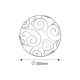 Rabalux Plafonjera Harmony Lux E27 1x MAX 60W ovas hrom (3852) - 3852