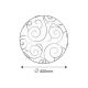 Rabalux Plafonjera Harmony Lux E27 2x MAX 60W ovas hrom (3853) - 3853