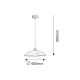 Rabalux Visilica Harmony Lux E27 1x MAX 60W beli sa motivima (3856) - 3856