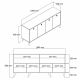 HANAH HOME Komoda Elite, braon - 389MZA1132