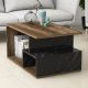 HANAH HOME Klub sto Arte 2040, braon/crna - 389MZA1145