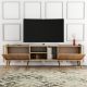 HANAH HOME TV komoda Lotus 1350, svetlobraon - 389MZA1172