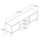 HANAH HOME TV komoda Dolce 1122, braon - 389MZA1174